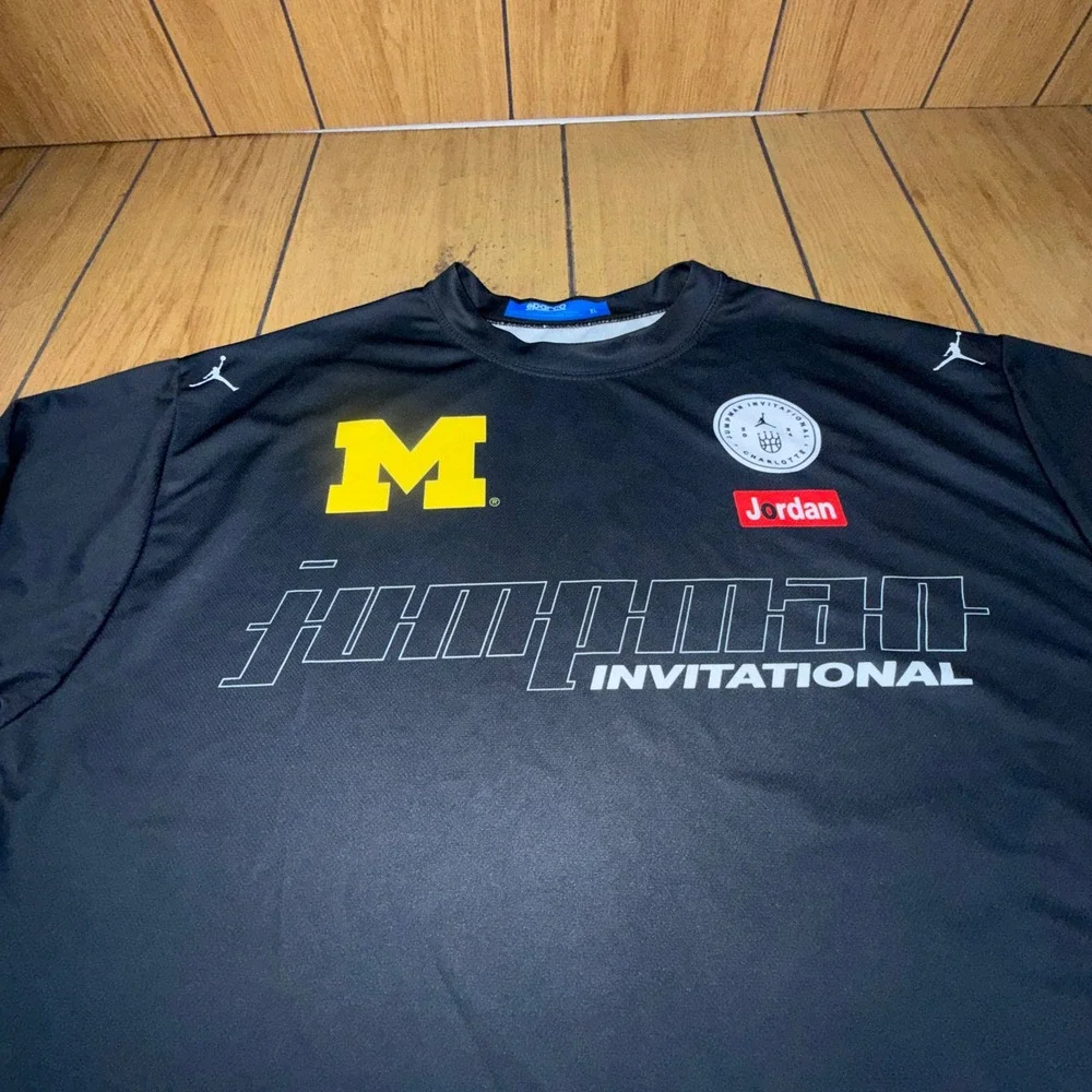 Sparco Michigan Wolverines Jumpman Invitational 2024 Jersey‎ Mens XL Black 23XI